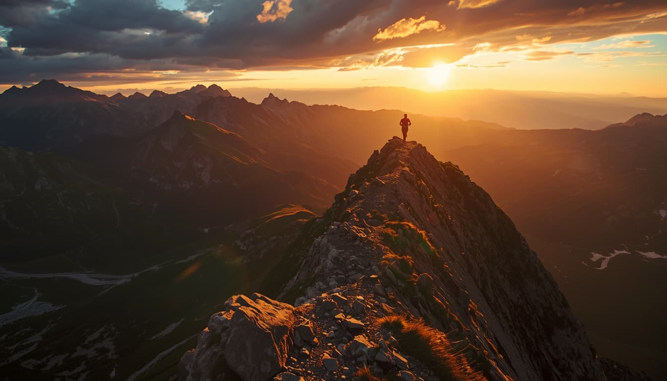 Elite trail runner simulating race strategy on SmartPacer platform